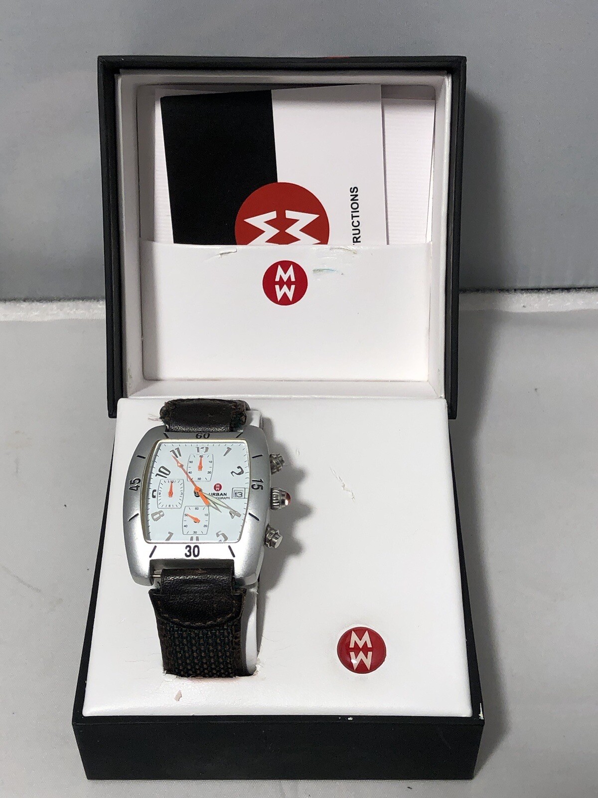 Vintage URBAN  Rectangular Chronograph QUARTZ  AL… - image 1