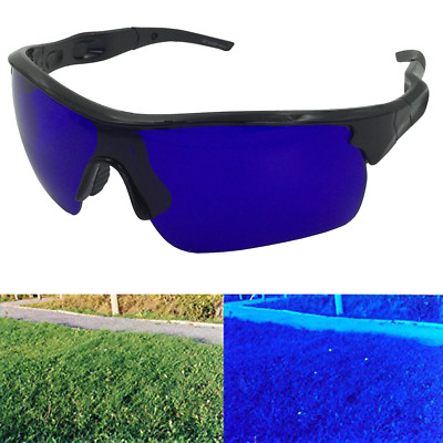 Golf Ball Finder Glasses Black Frame Sports Sunglasses True Blue Lens  Locating