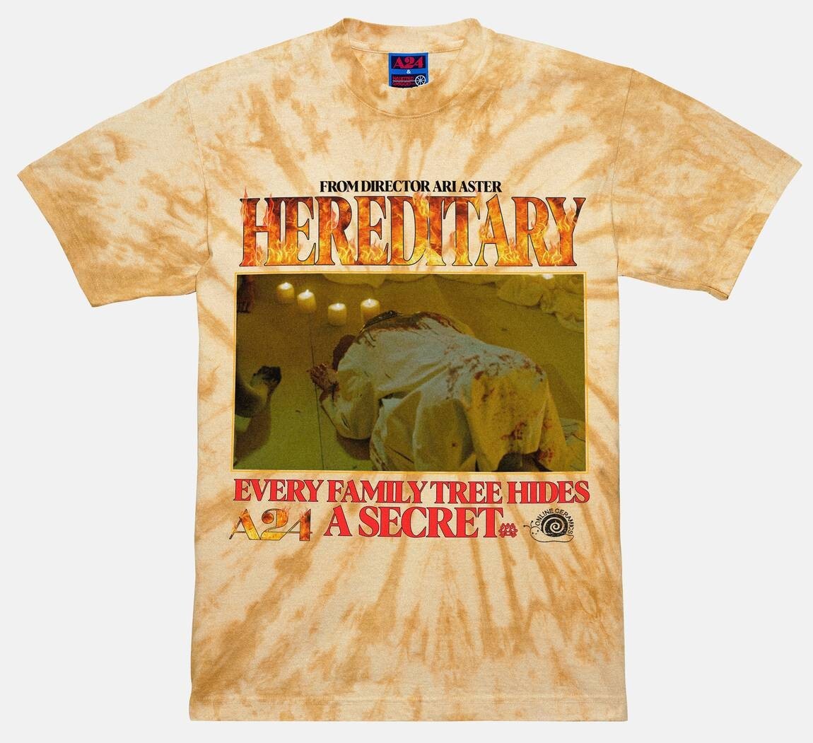 A24 Hereditary Family Secret Tie-Dye Tee by Online Ceramics Small New-image