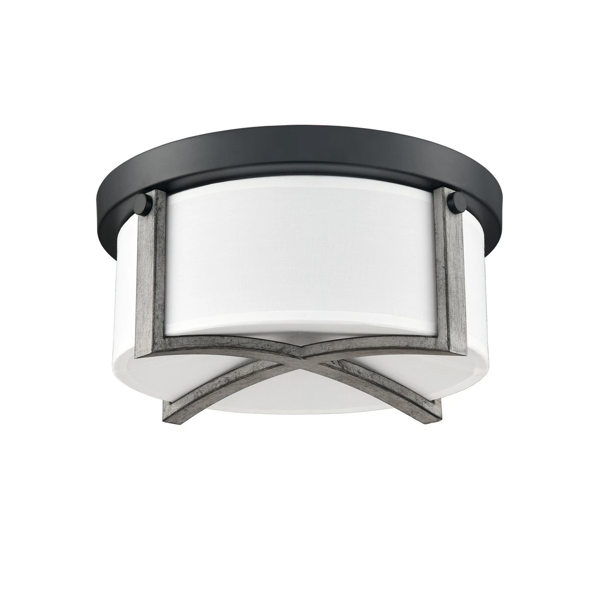 Industrial Flush Mount Ceiling Light White Dimmable LED Ceiling