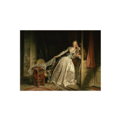 Stampa su Tela su Carta Poster o Quadro Jean-Honoré Fragonard The Stolen Kiss