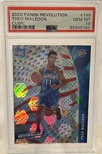 2020 Theo Maledon RC Cubic #/50 Panini Revolution PSA 10 Pop 1 Rookie