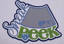 Pregnancy - Paper Piecing Scrapbook Embellishment Die Cuts - Ultra-Sound Boy