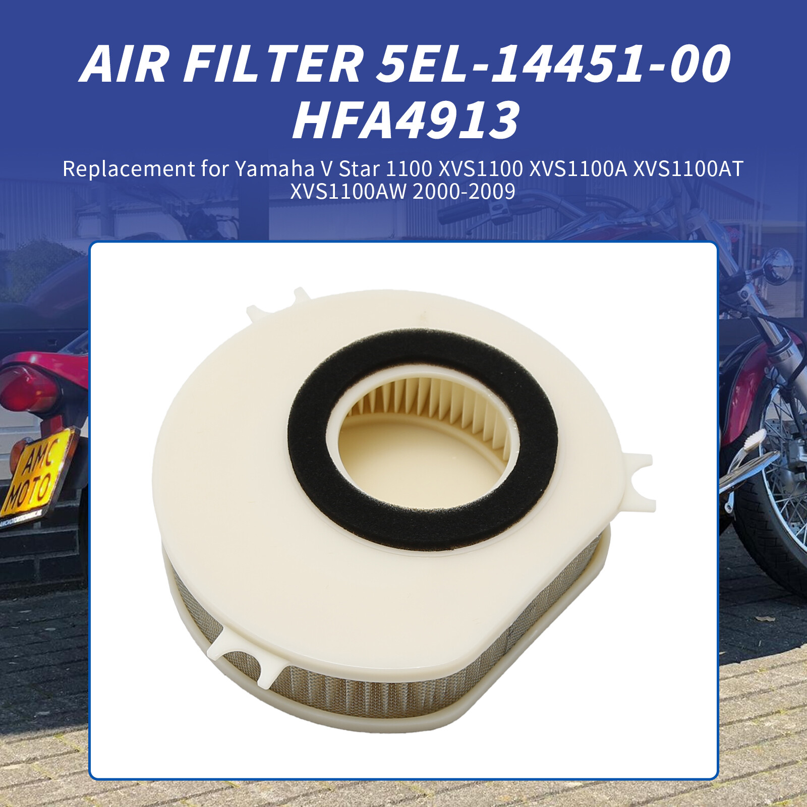 yamaha v star 1100 air filter cover
