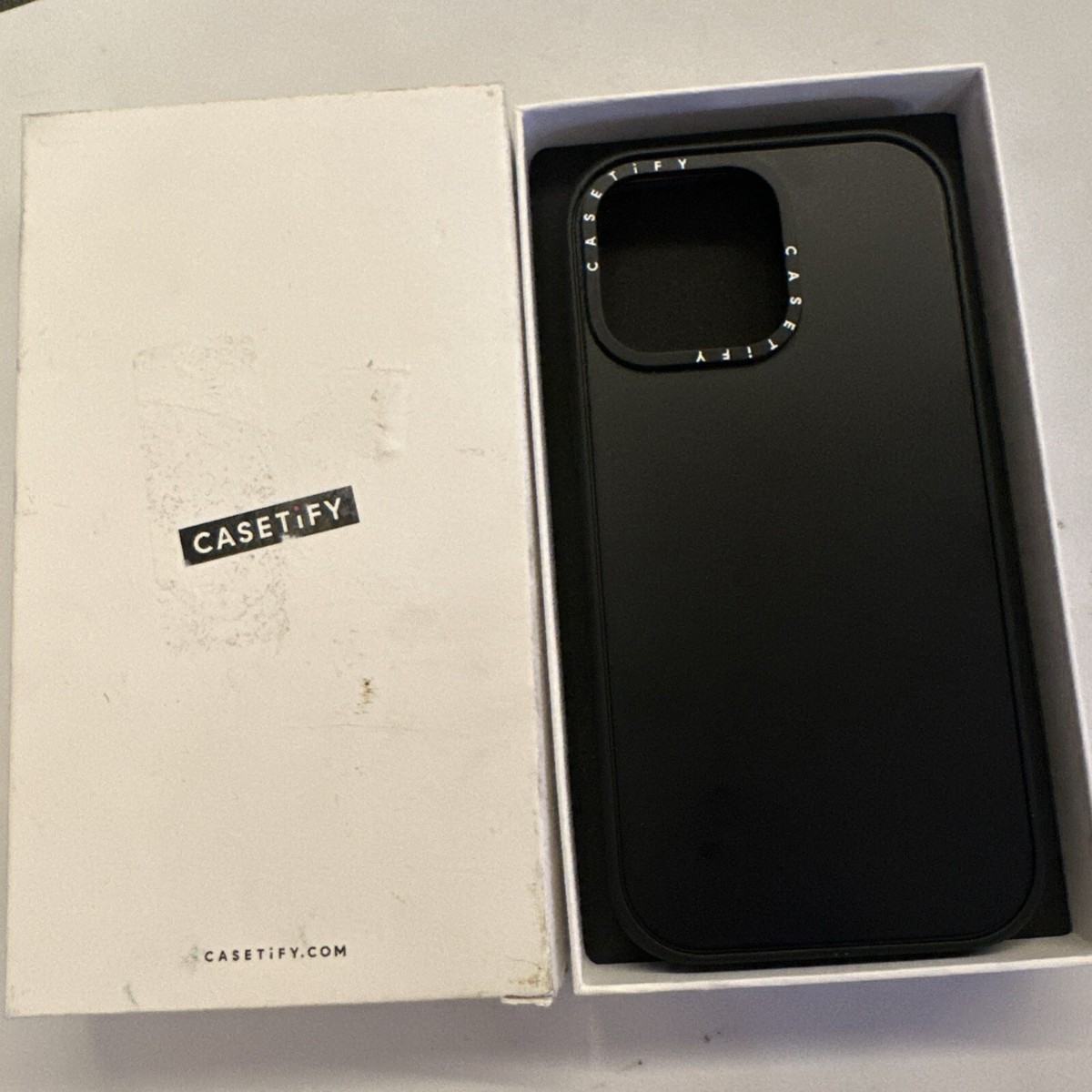 CASETIFY iPhone 15 Pro Max Paint Matte Black Solid 4x Military