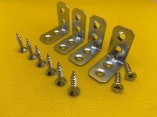 Corner Braces Set L Bracket Connector for Shelves Wood Chair Cabinet Repair