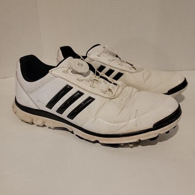 Adidas Golf Womens 7 Adistar Lite BOA Golf Sneakers Q44693 Black White Leather