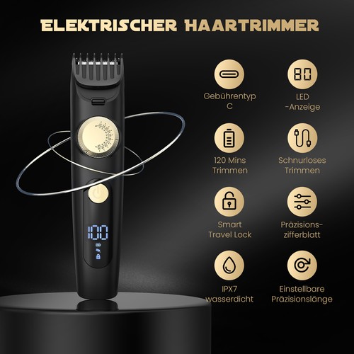 SEJOY Profi Haarschneidemaschine für Herren Elektrisch Haarschneider Barttrimmer - Bild 3 von 13