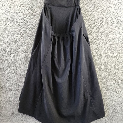 Theory Cutout Back Dress Womens 12 Black Square Neck Side Zip Closure Sleeveless - Picture 6 of 18