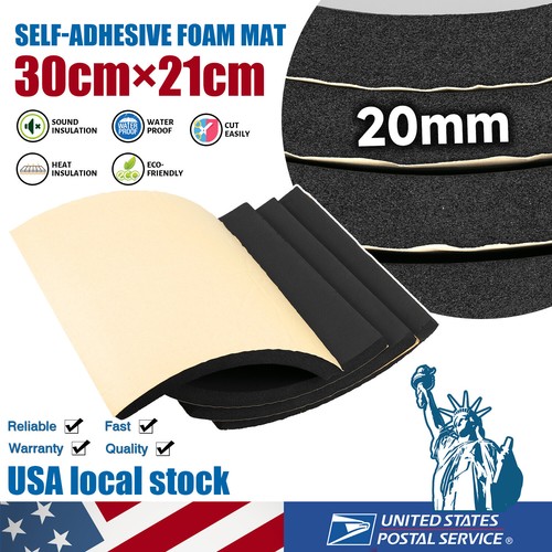 12pcs 12"x 8" Auto Sound Deadening Insulation Heat Barrier Noise Proof