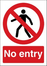 2 x DO NOT ENTER NO ENTRY SIGN SIGN LAMINATED WARNING SECURITY SIGN  A4 NEW
