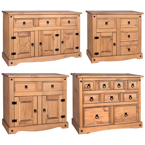 Corona Solid Pine Mexican Living Bedroom Dining Room Waxed Furniture Tables - Picture 7 of 194
