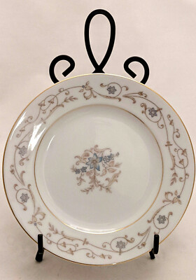 Meito China Japan Lace Pattern Gold Trimmed Bread and Butter Plates
