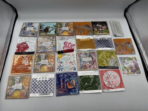 LOT OF 24 FRAGONARD EAU DE TOILETTE SAMPLE 2ML SACHET WIPE SAMPLES