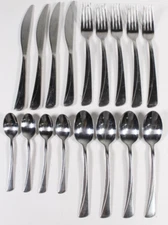 (17) Viners Angel Flatware Replacement Lot Set Stainless Steel Fork Spoon Knife