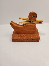 Primitive Handmade Wood Duck NC Blind Craftsman