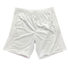 Vintage Adidas Shorts Youth Large White 3 Stripes Panel Logo Elastic Waist