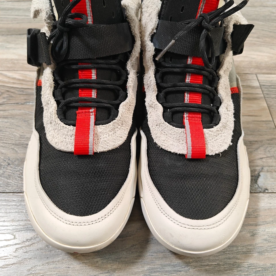 Nike Air Jordan Defy SP Hombres Blanco Negro Rojo CJ7698-106 US11.5 USADO Foto 3 de 4