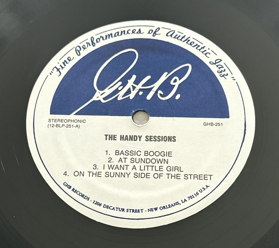 John Handy - The Handy Sessions Vinyl Lp Record Jazz  Vg+ / Ex Condition - Image 4 of 4