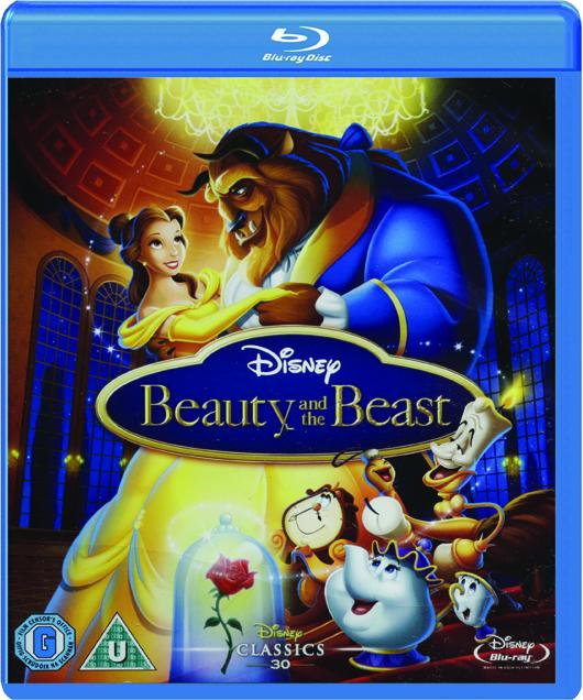 Beauty and the Beast 1991 animated Disney movie Blu-ray