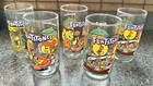 Vintage 1991 Hardees The Flintstones Glasses The First 30 Years 5 Glasses. NEW! — photo 1