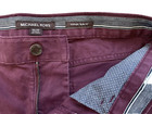 MICHAEL KORS Mens Parker Slim Fit Stretch Pants jeans 30x30 burgundy maroon red — photo 5