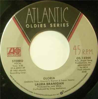 Laura Branigan Gloria / Solitaire Vinyl Single 7inch Atlantic