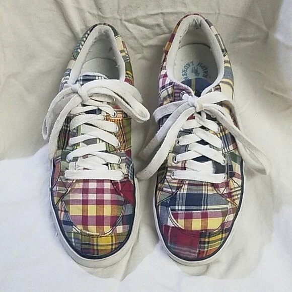 Polo ralph lauren store plaid shoes