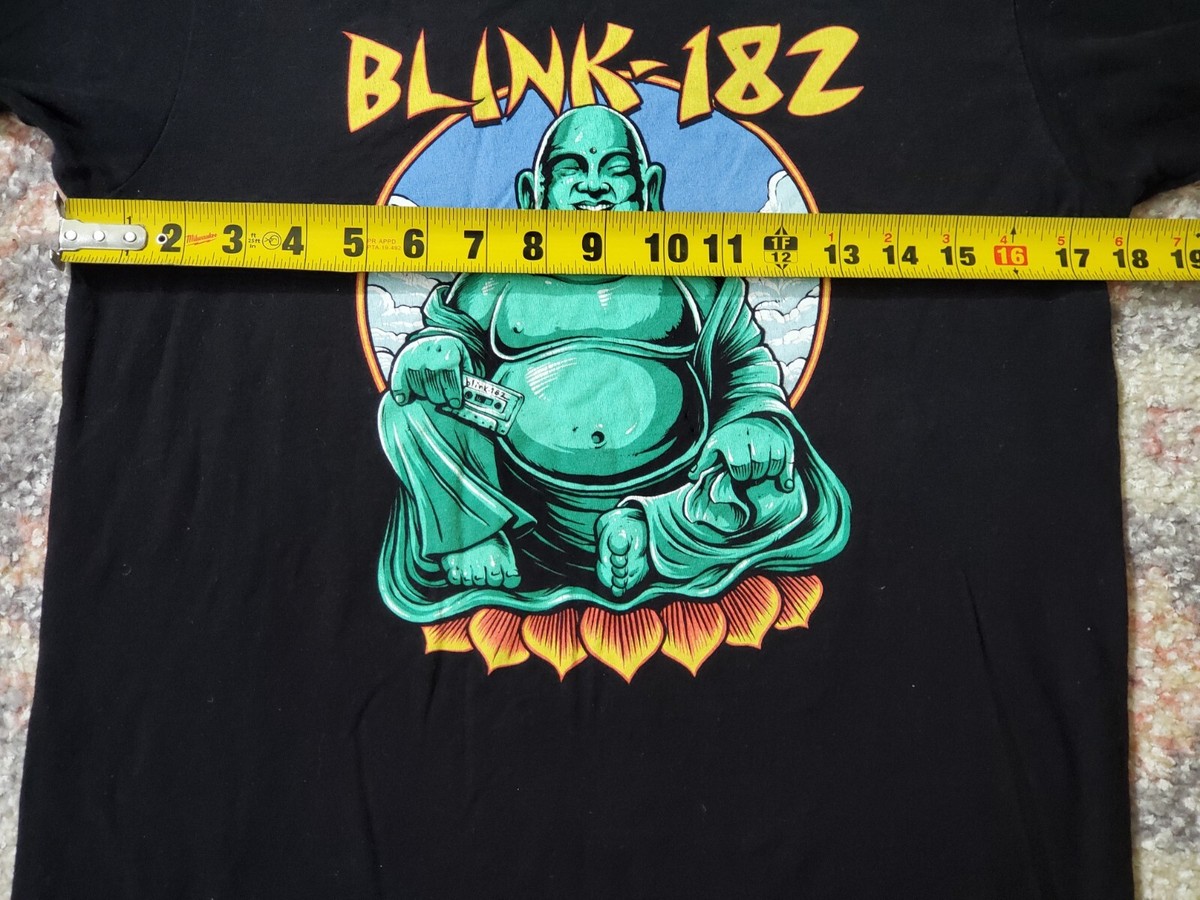 Blink-182 Band Black T Shirt-Buddha Album-Rock Music 90s Size
