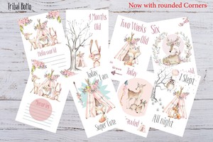 girl milestone cards