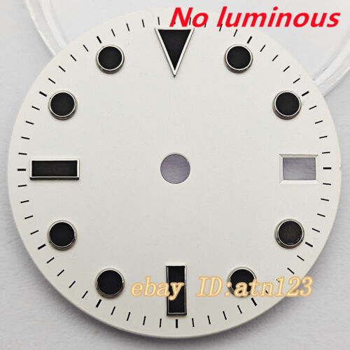 28.5mm Sterile Watch Dial fit NH35 NH36 Mingzhu DG2813 Miyota 8215 ETA2824 2836 - Picture 5 of 14