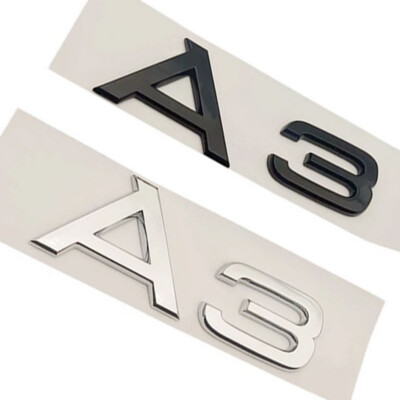 Für Audi A3 Schriftzug Embleme Aufkleber Logo Flache Badge Car Auto