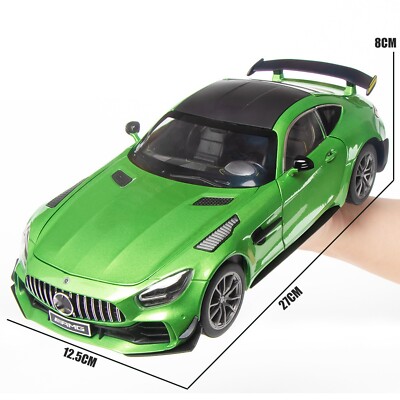 1:18 Scale Mercedes Benz AMG GTR Green Diecast Model Car Gifts For