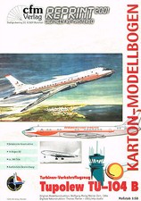 TUPOLEW TU 104 B, sowjetisches Passagierflugz...
