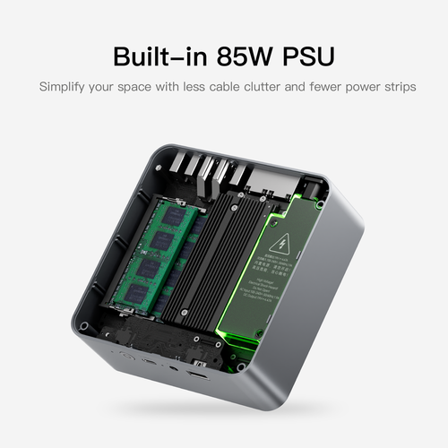 Beelink Mini PC EQR5 AMD Ryzen5 Pro 5650U Destop Computers RAM16GB DDR4 SSD500GB - 第 10/19 張圖片