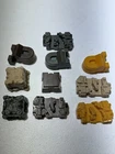 Vtg Dark Tower Game Replacement Pieces 10 Buildings Parts Milton Bradley 1981