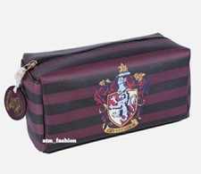 Harry Potter Gryffindor Striped  Burgundy Wash Bag make up bag  Purse Pouch Gift