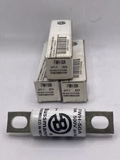 Lot Of 3 COOPER BUSSMAN FWH-50A SEMI CONDUCTOR FUSE