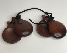 Castanets Vintage Wooden Pair