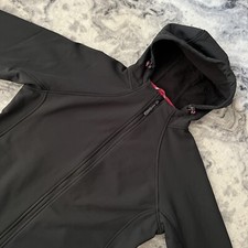 Peter Storm Womens Ladies Black Pink Logo Full Zip Jacket Coat Size 14