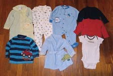 CARTER'S Baby BOYS' 6 Months Clothing Lot 8 Pieces  Fall  Winter Mix