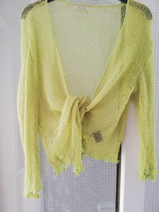 green shrug cardigan