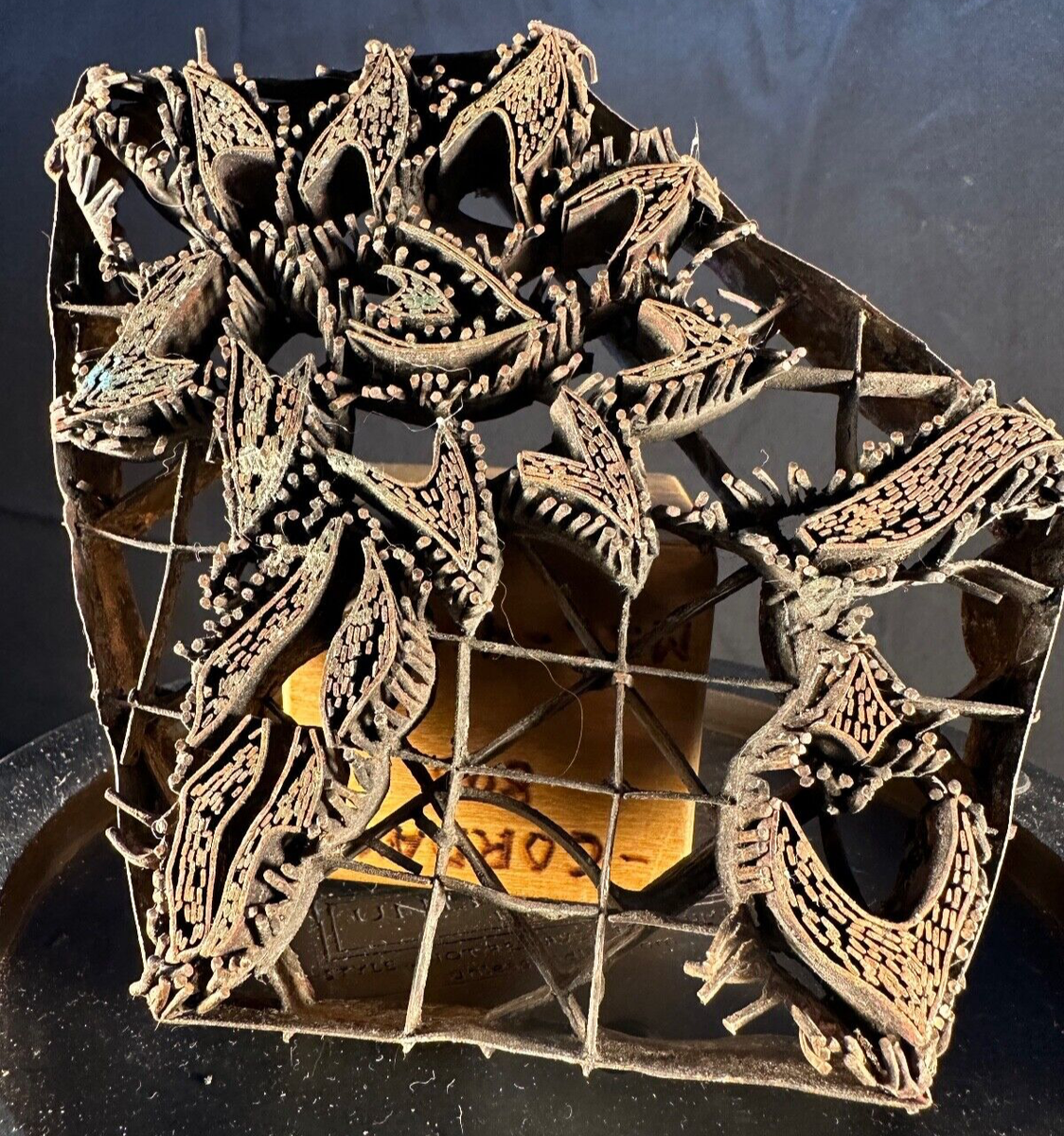 Vintage Batik Stamp Copper Tjap Chop Fabric Hand Printing Block | eBay