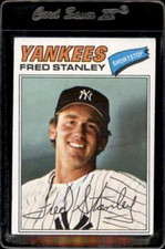 1977 Topps #123 Fred Stanley New York Yankees - Nice Card 