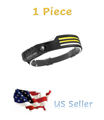 COB LED Headlamp Induction Head Lamp Built-in Battery USB Rechargeable Head Flashlight Outdoor Camping Fishing Sensor Headlight - Foto 8