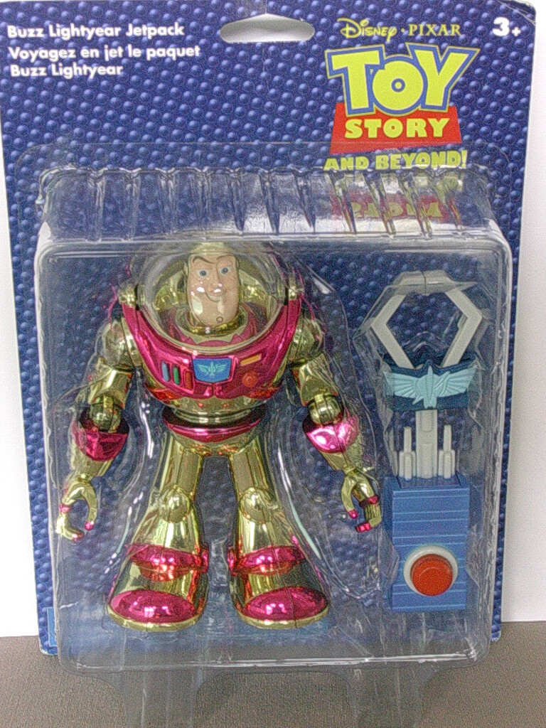 Buzz l'Éclair jetpack or figurine robuste Toy Story pour stimuler l'imagination