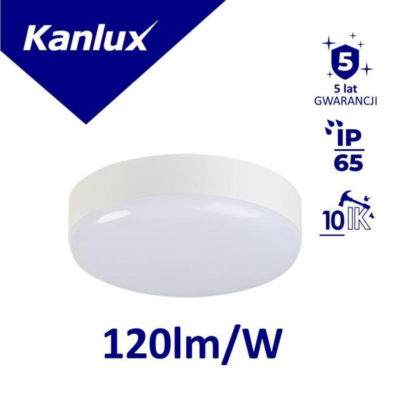 10W-NW-O LED LED Ceiling Light Round 1200lm 4000K IP65 IPER 37290