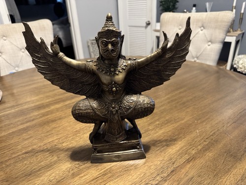 Brass Garuda Statue , 12 inches Tall