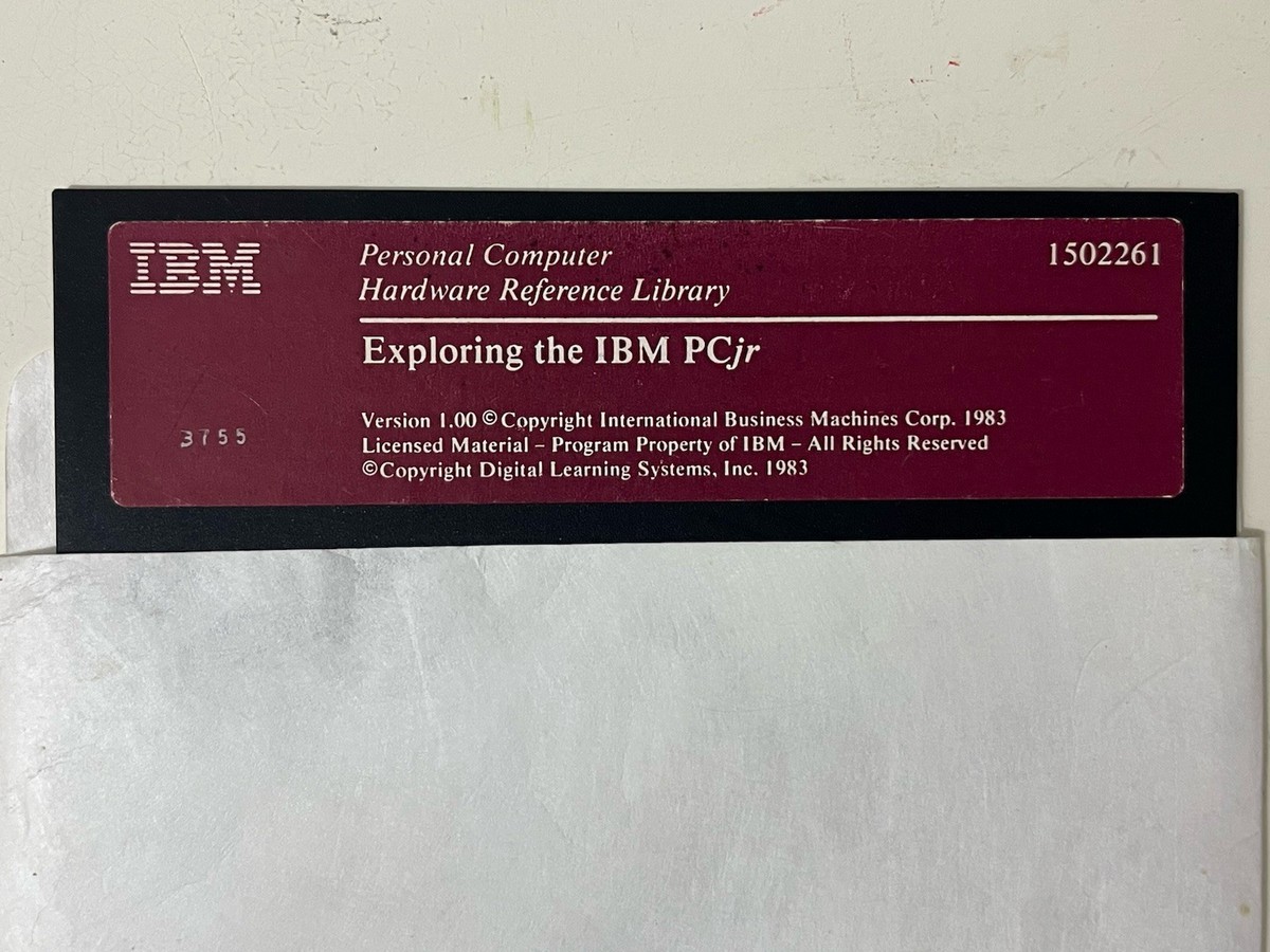 Vintage 1983 IBM Exploring The IBM PCjr 5.25 Disk (PC Hardware