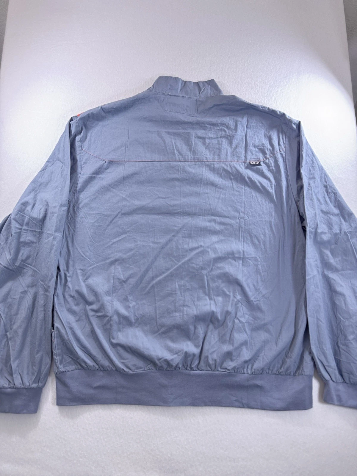 Jinx Mens Gamer Windbreaker Jacket Gray Orange Pixel Skull Logo XXXL 3XL image 9